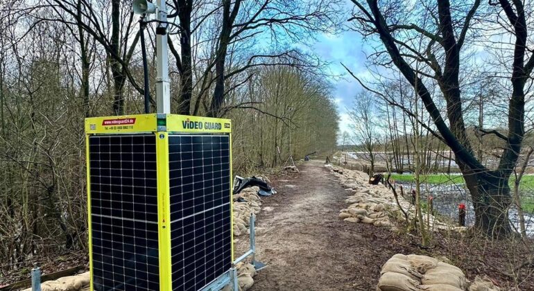 Videoüberwachung am Deich des Graben 26