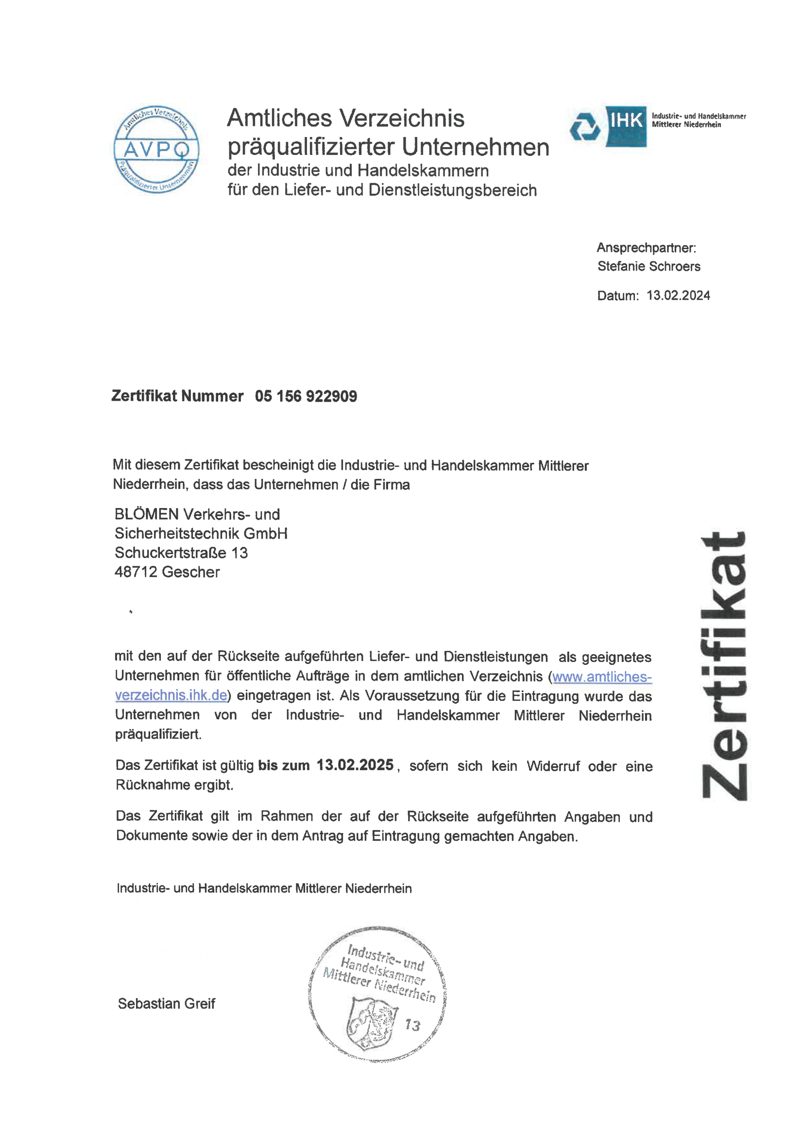 0013 - AVPQ_Zertifikat_05156922909_2024_02_13_o_U-1